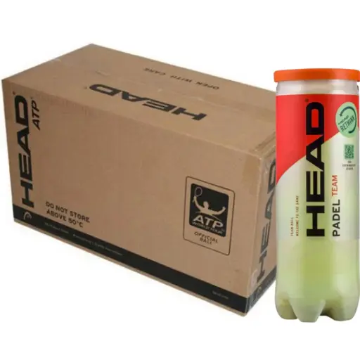 Carton de 24 tubes de 3 balles Head Padel Team